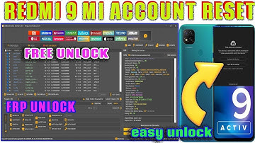 Redmi 9 Mi Account Reset | Frp Unlock | Done By Unlock Tool Free Mi iCloud Unlock ✅