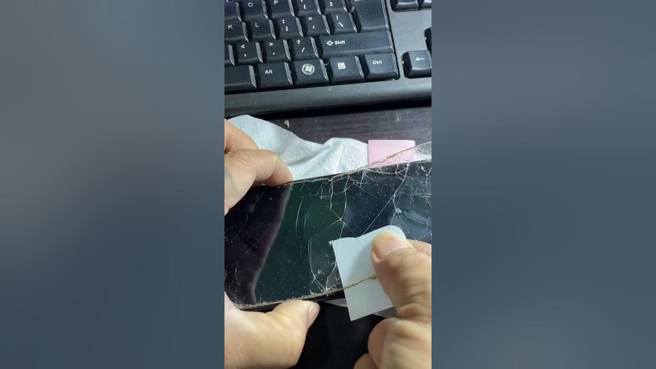 How To Remove Sticky Cracks Tempered Glass Tagalog YouTube