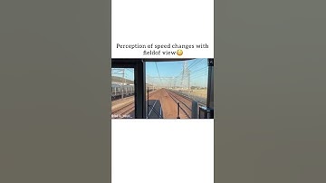 Perception of speed changes with filed of view | #shorts #japan #technology #train #trending #viral