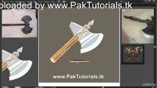 Adobe Illustrator Tutorials 20 Detailing the Barbarian Axe   Adding Scratches and Dirt in English screenshot 3