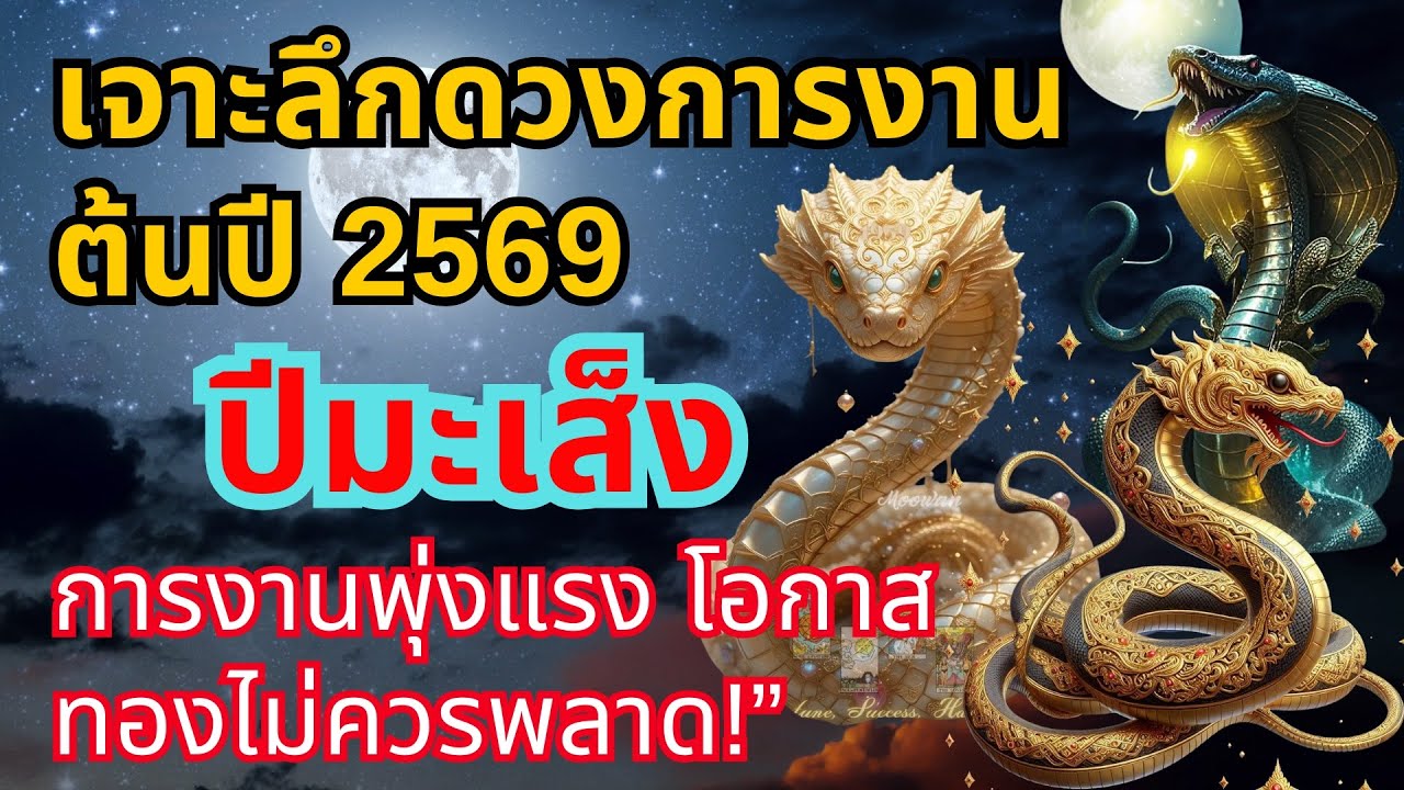 ชาวมะเส็ง ต้นปี 2569 | การงานพุ่งแรง โอกาสทองไม่ควรพลาด!#ปีมะเส็ง#ดวงปีมะเส็ง #การงาน #รวยแรง #โชคดี