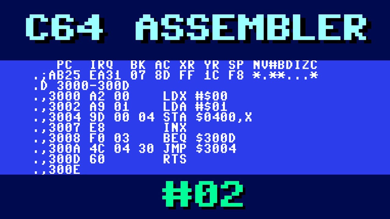 C64 Assembler 02 | BNE und CMP - YouTube