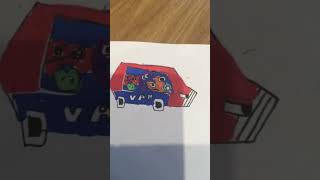 Van from alphabet lore drawing