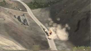 Arma 2 ACE mod Ammo Cookoff Example