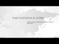 Рабочая виза в Литву. Какие нужны документы