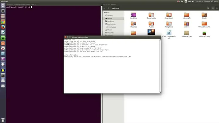 How to create a custom Minecraft launcher (In Ubuntu 14.04)