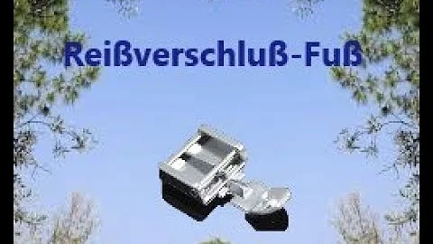 Wie mit Reißverschlussfuß nähen?