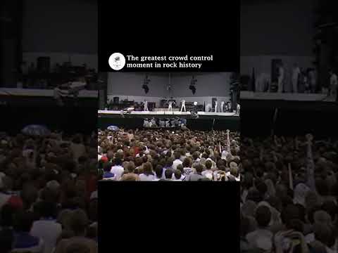 The greatest crowd control moment in rock history
