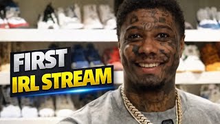 Blueface Goes Live IRL For The First Time… Chat Went CRAZY 👀