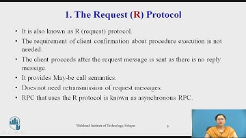 Communication Protocols of RPC