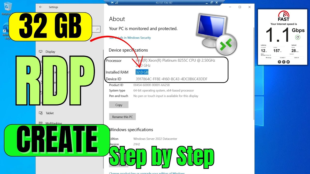 How To Create 32 GB Window RDP With Tencent Cloud | Get VPS/RDP | Full ...