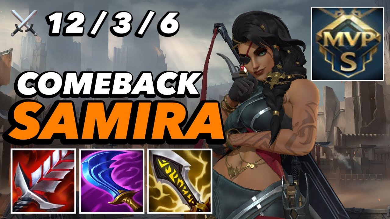 Wild Rift Samita WILD RIFT SAMIRA : CARRY OP COMEBACK IS REAL 100% | OP BUILD - SEASON 7 ...