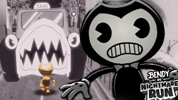 CAN BENDY ESCAPE THIS KILLER TAXI?! | Bendy in Nightmare Run CHAPTER 1 ENDING