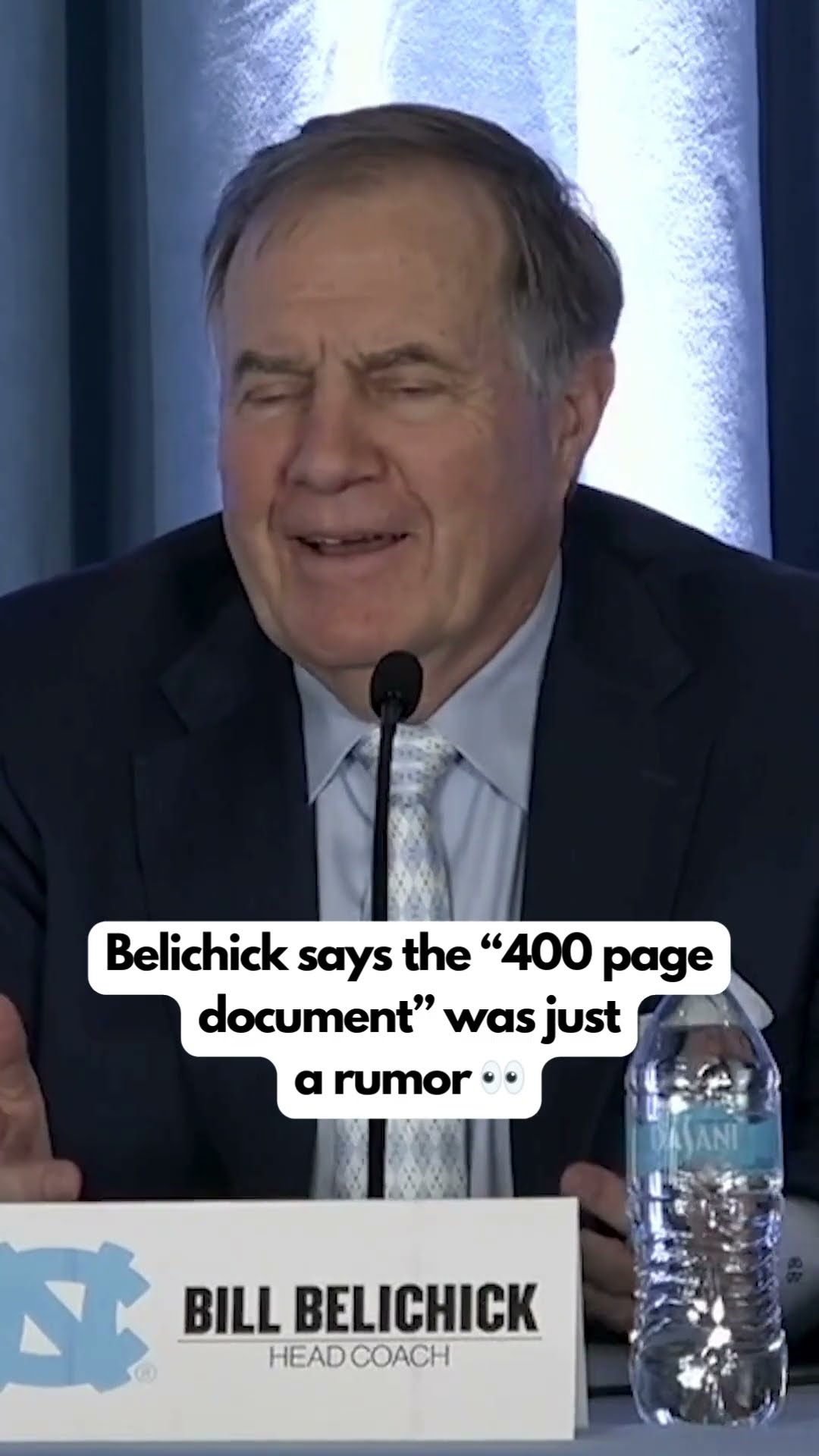Belichick is dispelling the rumors about him ?