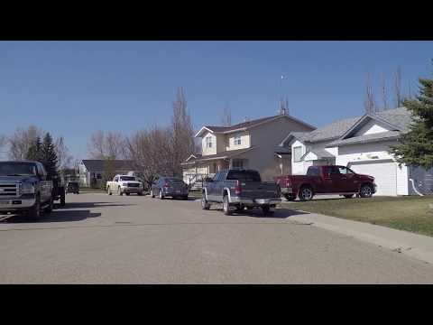 Nanton Alberta (AB) Canada - Small Town Life - Driving Around Houses/Homes
