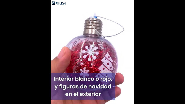 Bolas de navidad con luces | Uso de bola