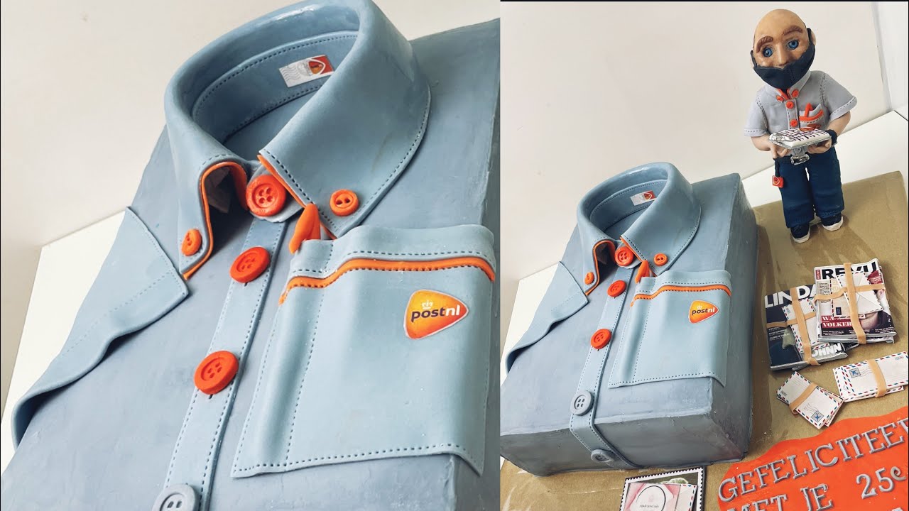 shirt cake / teamleader postnl cake #post #nl\ كعكة القميص