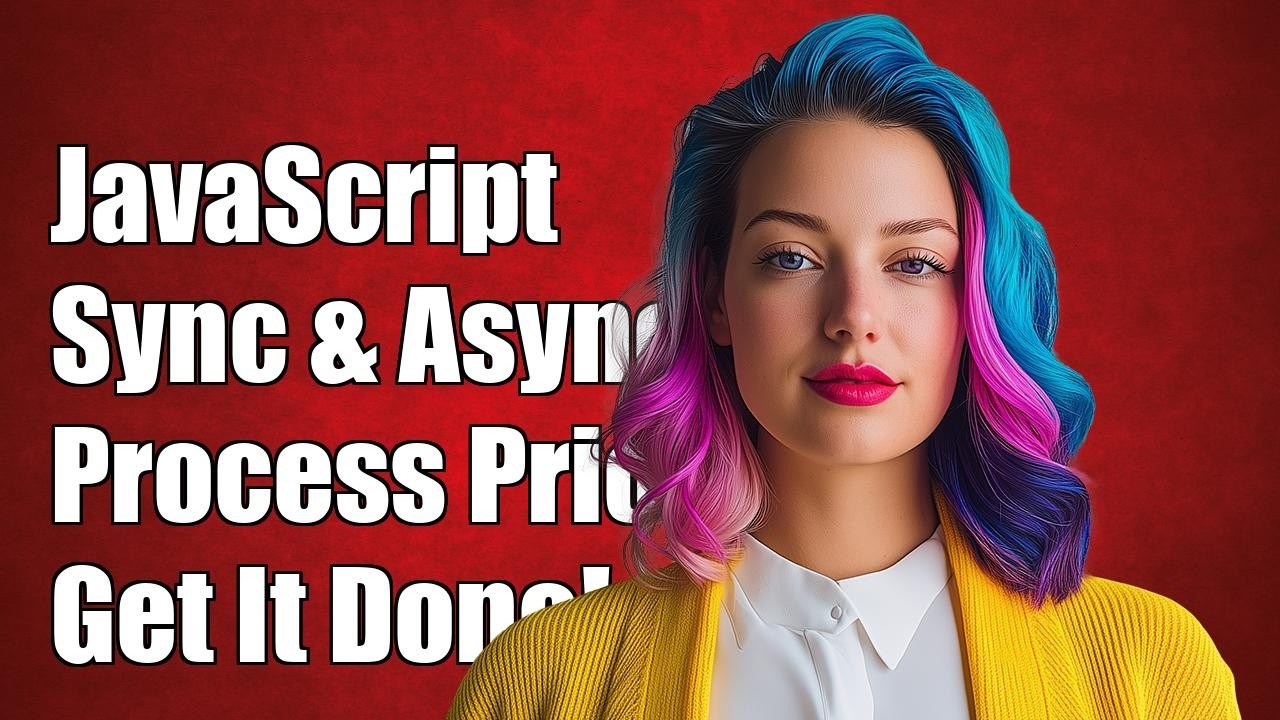 Javascript sync and async processes priority - YouTube