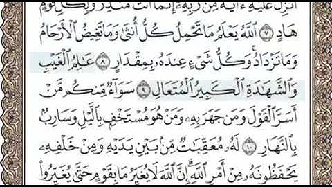سورة الرعد الصفحة 250 الشيخ محمد صديق المنشاوي
