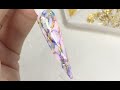 3 Colors Marble Nail Design with Fusion Ink n Gel Painting - How to Quick Easy Simple