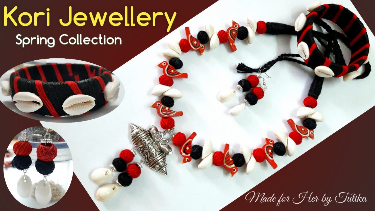 How to Make German Silver Pendant Necklace with Kori || Cotton Ball Necklace || Kori Bangles