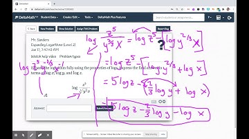 L44c Alg2 Expanding Logarithms (Level 2)