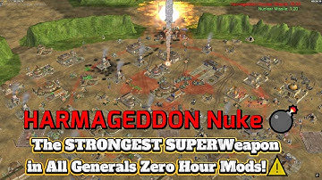 HARMAGEDDON Nuke 💣 The STRONGEST SUPERWeapon in All Generals Zero Hour Mods!⚠️ Destructive Force Mod