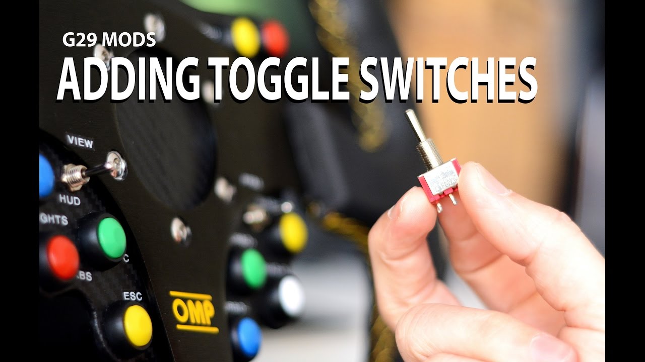G29 Wheel Mods Toggle Switches Sim Racing Logitech Youtube