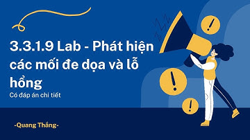 3.3.1.9 Lab – Detecting Threats and Vulnerabilities Answers