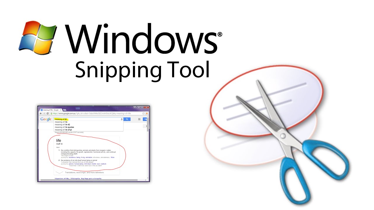 Simple Screenshots In Windows 7 Using Snipping Tool Youtube