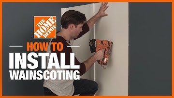How to Install Easy DIY Wainscoting | The Home Depot