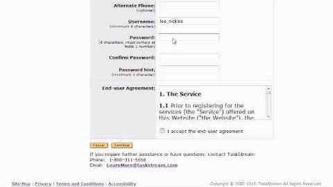 TaskStream - Activate Your Subscription