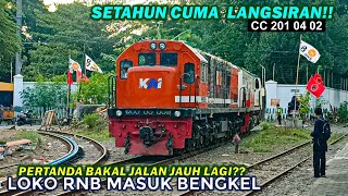 LOKO SAKIT MASUK BENGKEL Akhirnya CC 201 04 02 YK Livery RnB Perumka Masuk Balai Yasa Yogyakarta