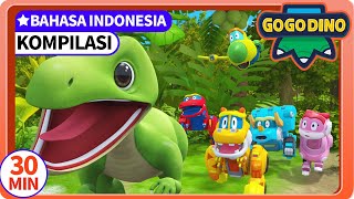 【GOGODINO EXPLORERS】EP04-06 | Kompilasi 02 | Dinosaurus | Kartun Anak | GOGODINO Bahasa Indonesia