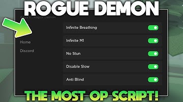Rogue Demon Script/Hack GUI | Auto Attack, God Mode, Infinite Breathing, No Stun And More *PASTEBIN*