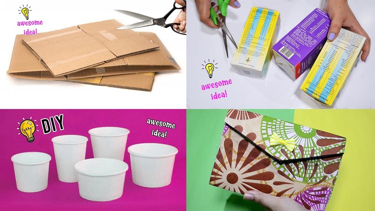 4 AWESOME AND CHEAP DIY CRAFTS ANYONE CAN MAKE! - YouTube