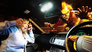 CREEPY CLOWN ATTACKS CAR PRANK (Gone WRONG) **SHE CRIED**
