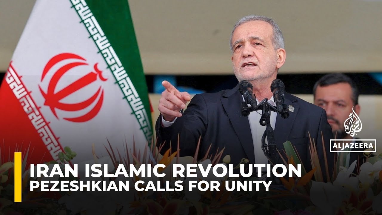 Iran's Pezeshkian apologises for 'shortcomings', calls for unity on 1979 Revolution anniversary