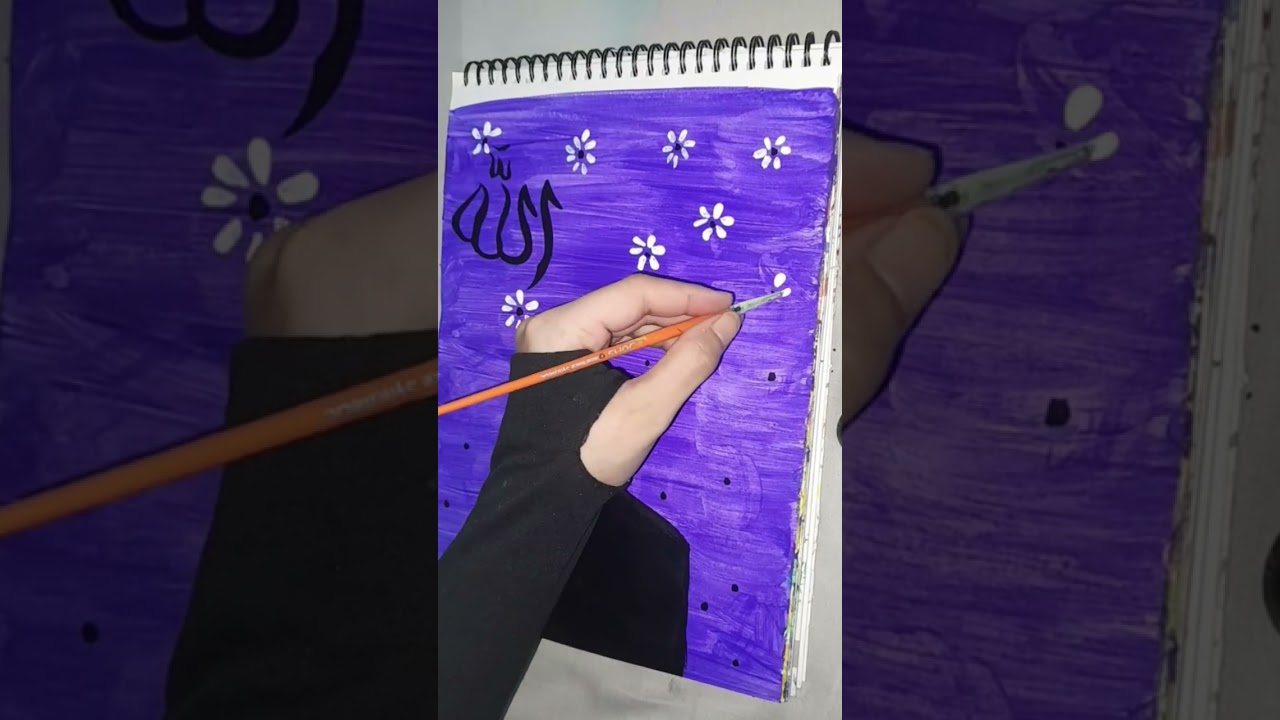 Kaaba painting with Allah name #Allah#art#painting#calligraphy#satisfy#shorts#kaaba#viral#new#floral