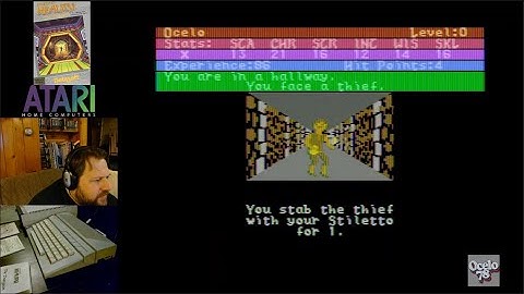 Alternate Reality The Dungeon - Atari 8-bit home computers - Unboxing and first time playing