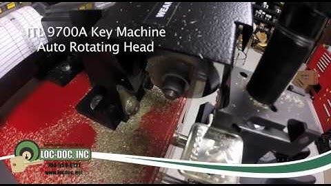 ITL 9700A Machine cutting a Medeco M3 Key