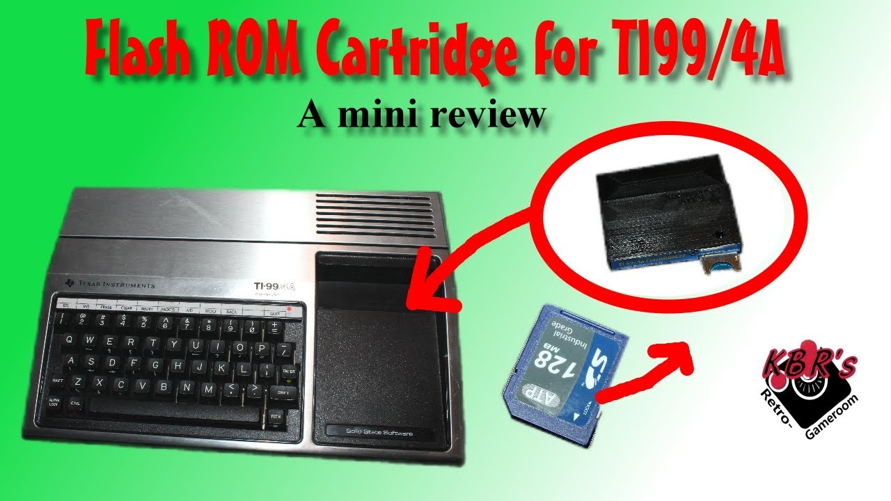 Flash Rom Cart for TI99 4A A Mini Review - YouTube