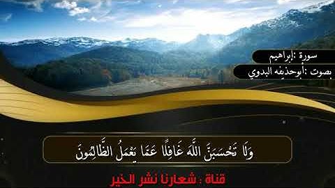 تلاوه بصوة القارئ {شقيقي} ابو حذيفه محمد البدوي #ارح_سمعك😇