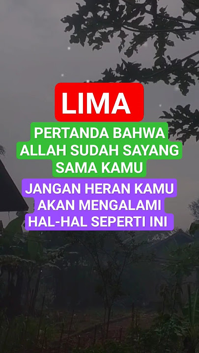 5 Tanda Jika Allah Sayang Banget Sama Kamu