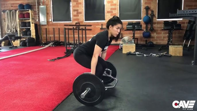 Trap Bar Deadlift, fitness, exercício, treino, animação, vídeo