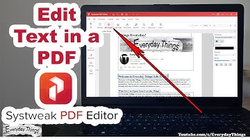 How to Edit Text in a PDF with Systweak PDF Editor