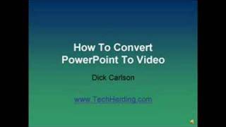 How To Convert PPT To Video