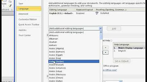 Enabling right-to-left typing of Arabic in Microsoft Word