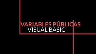 Ejemplo 4 Variable Públicas VB .Net Parte 1