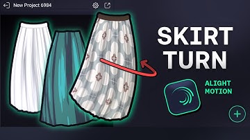 How to Make a Smooth Custom Skirt Turn Animation in Alight Motion